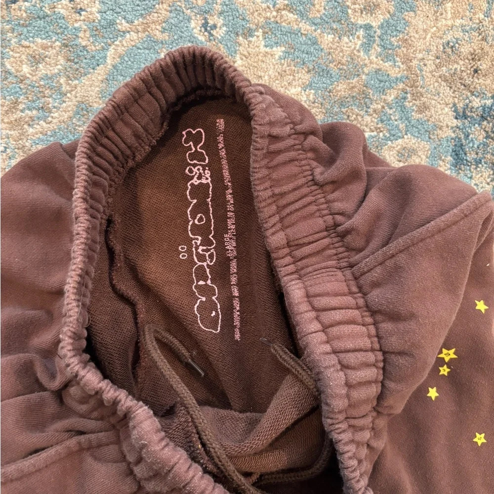 GRAIL Sp5der x Young Thug Sp5der Worldwide Angel Numbers Joggers XL Brown